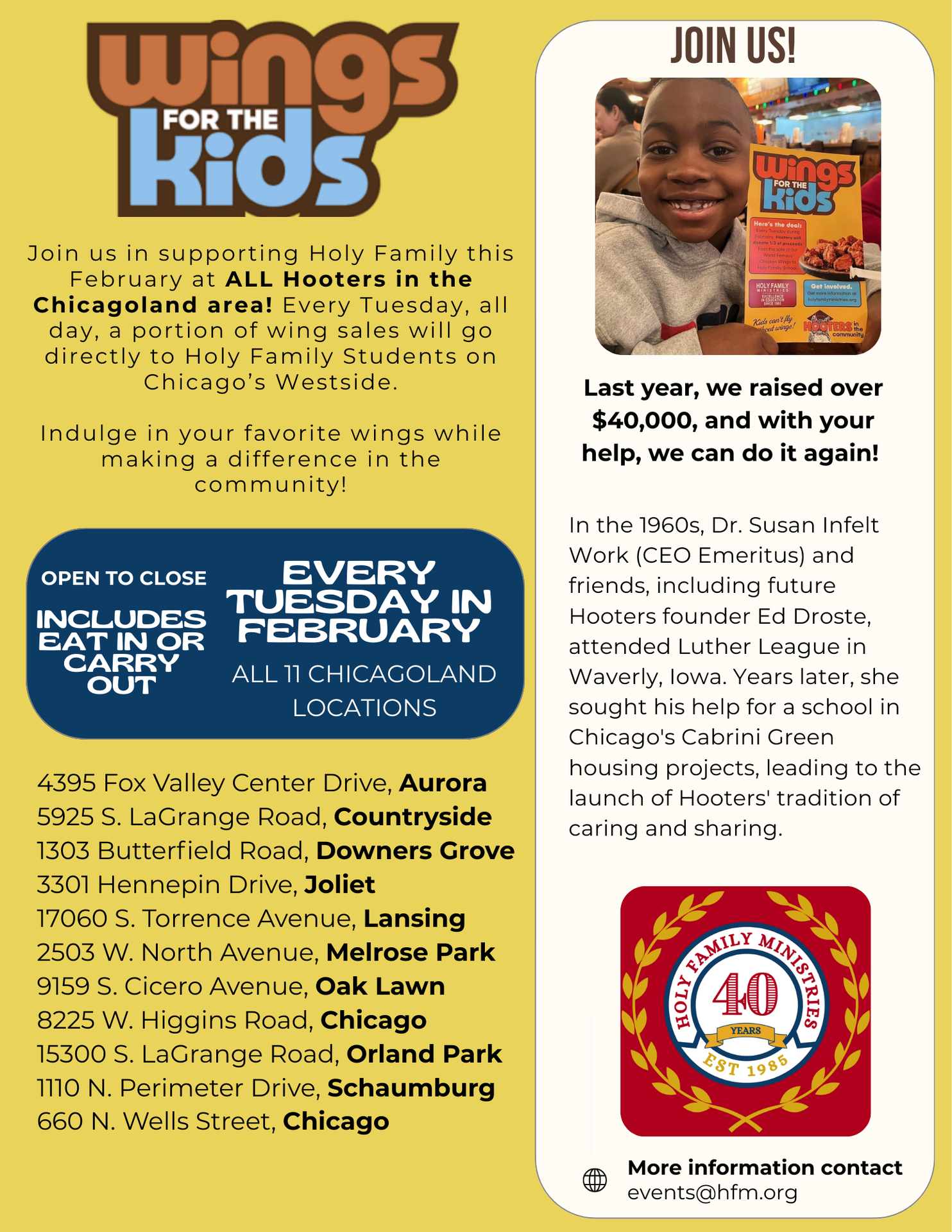 General Flyer for Wings for Kinds