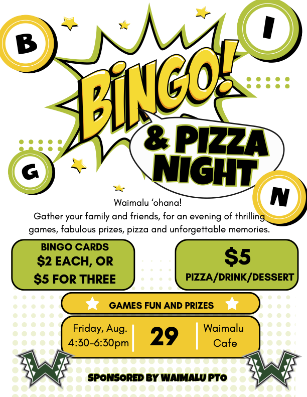 PTO Bingo Flyer