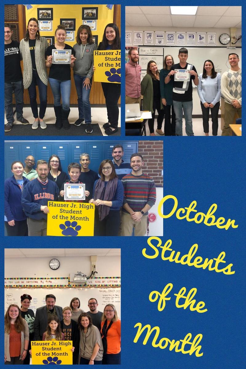 October Students of the Month!