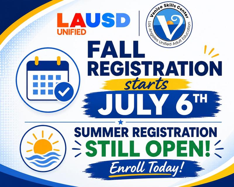 Flyer for school registration