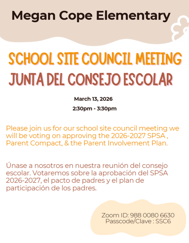 SSC Meeting flyer