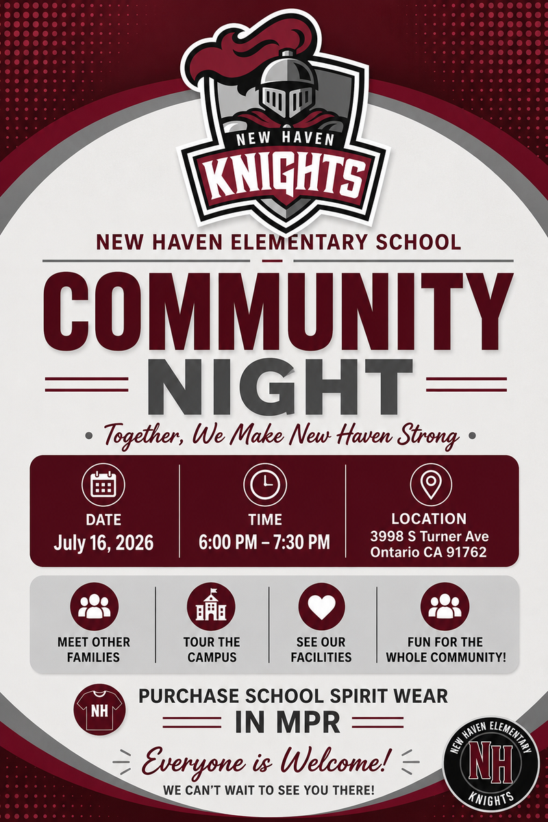 Community Night flyer