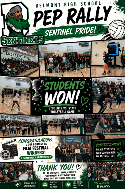 Thank you to everyone who showed up and participated at this weeks pep rally!