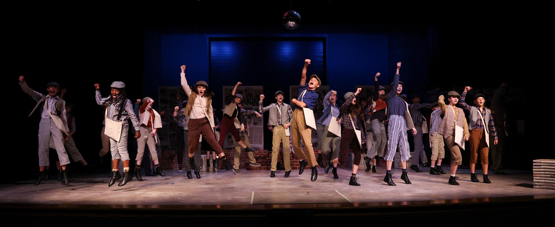 Newsies jump photo
