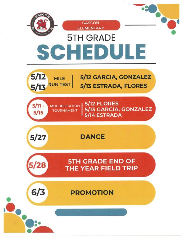 5th grade end of the year activities