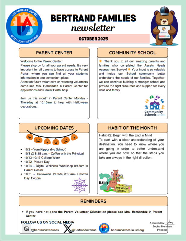 Bertrand Families Newsletter EN