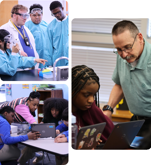 A collage of three HSA Teachers.