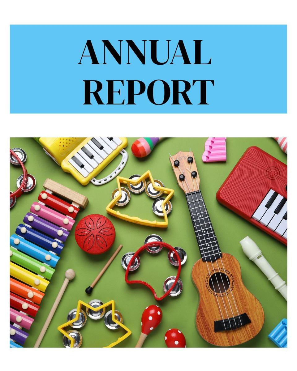 music instruments on a colorful background