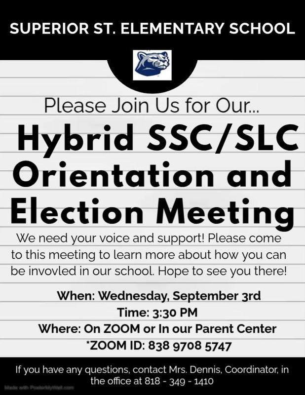 SSC/SLC Orientation