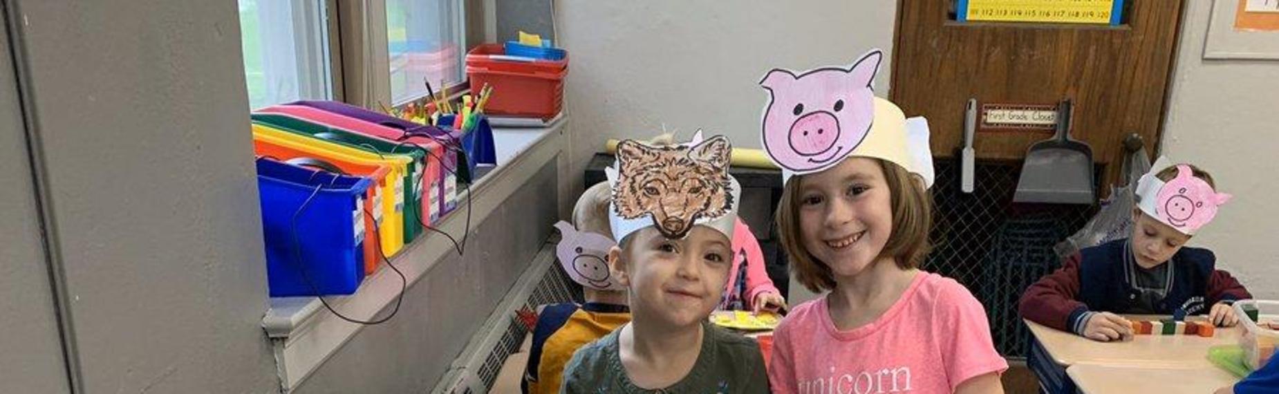 The Three Little pigs - 1st grade students