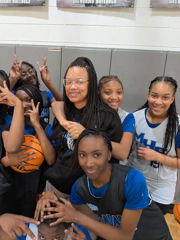 Coach Nakia Collier and Students