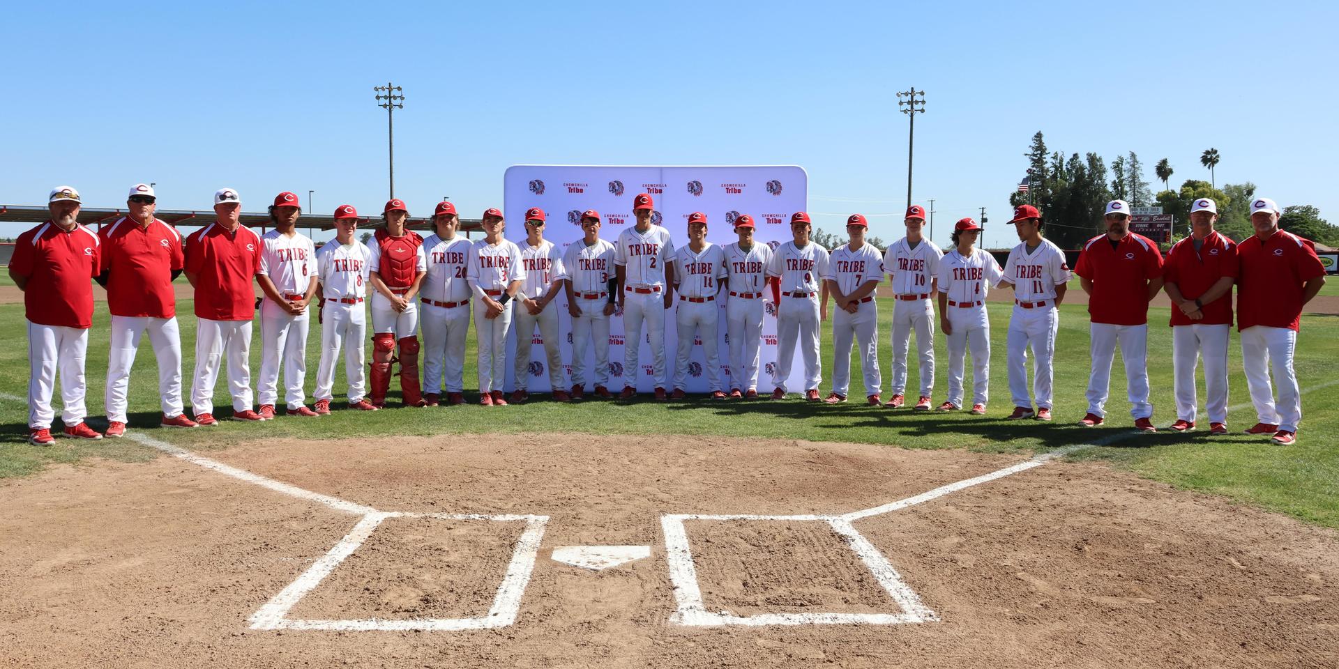 Seniors Posing With Teammates, Coaches, And Family