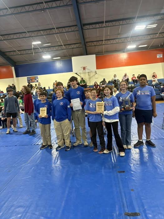 The PCMS A team took home the Teamwork Champion Award