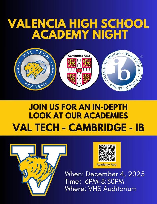 Join Us For Academy Night- Thursday, December 4th