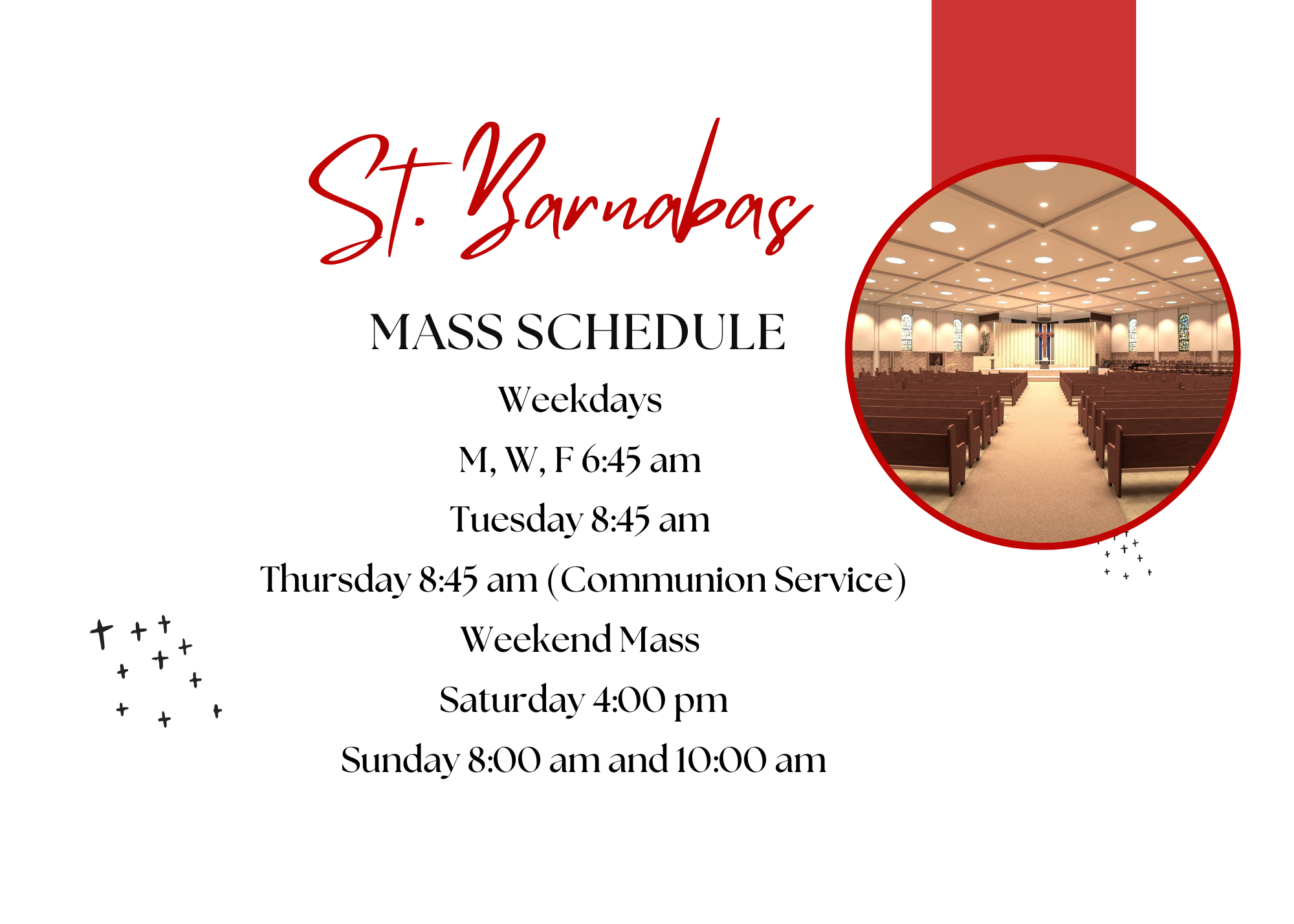 Mass Schedule Image