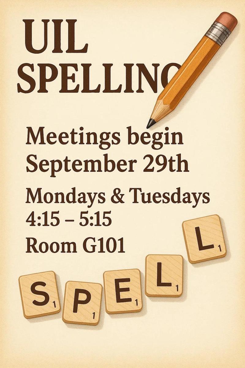 spelling tryouts