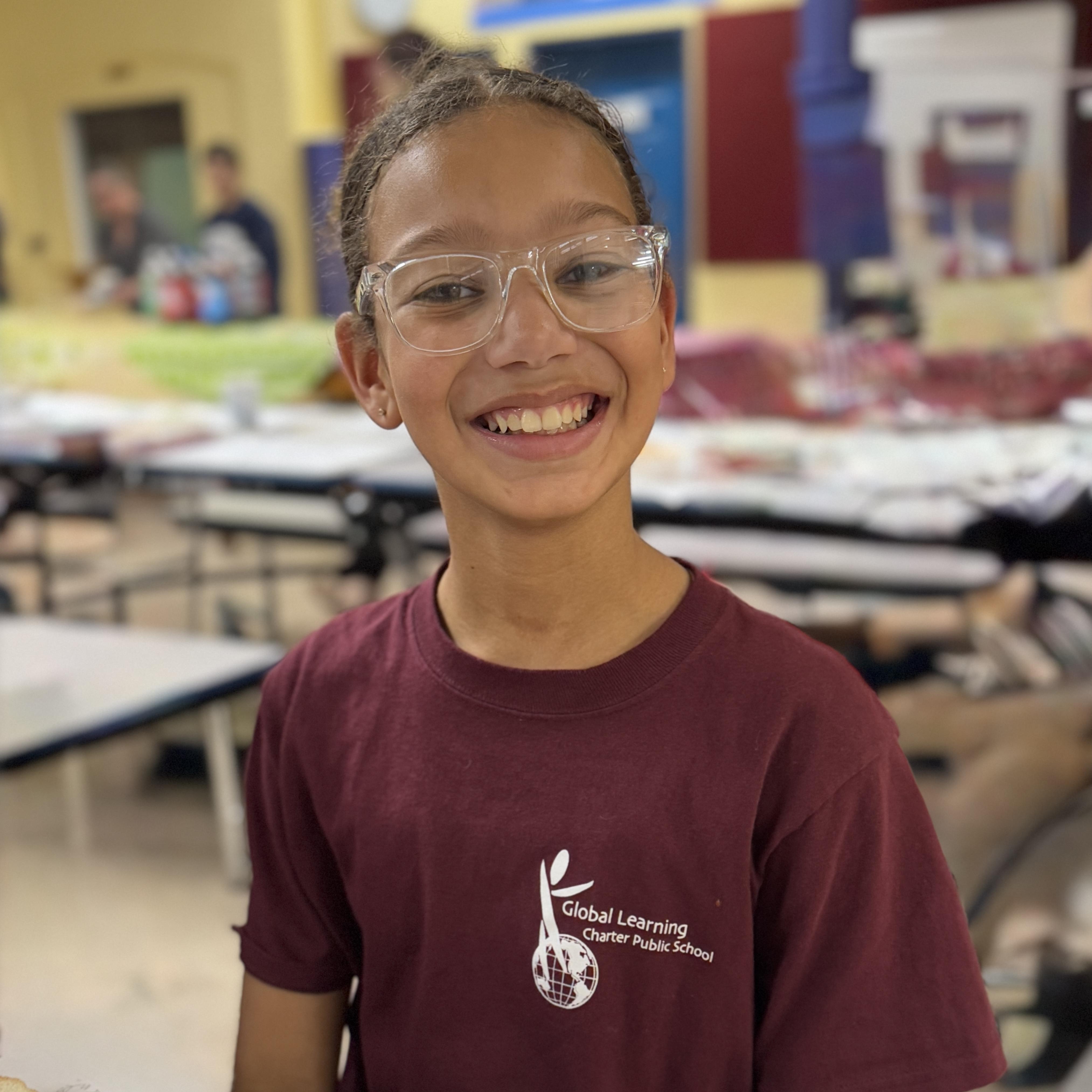smiling female student