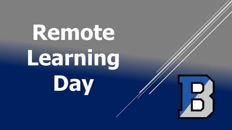 Image of text that says Remote Learning Day
