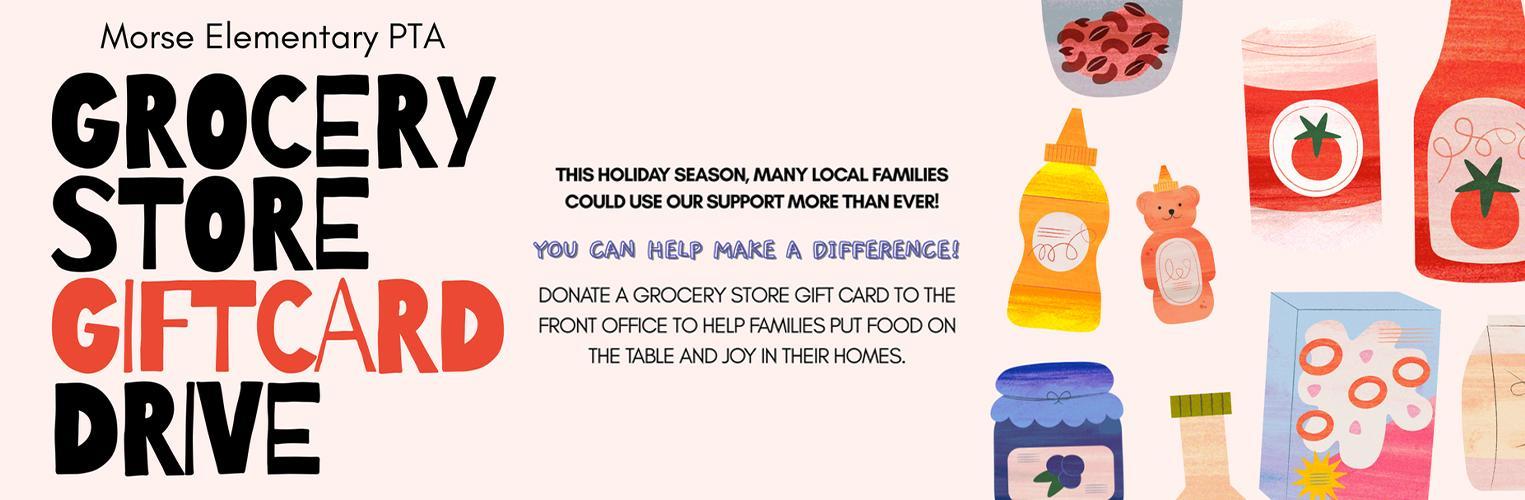 Grocery Store Gift Card Drive