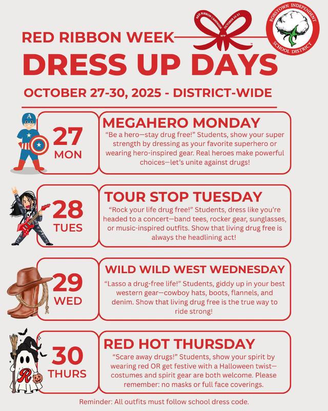 red ribbon week flyer
