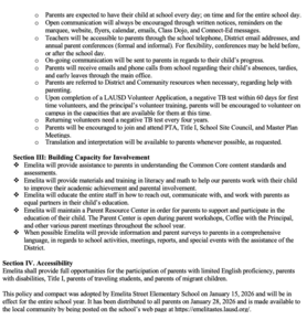 Family Engagement Policy