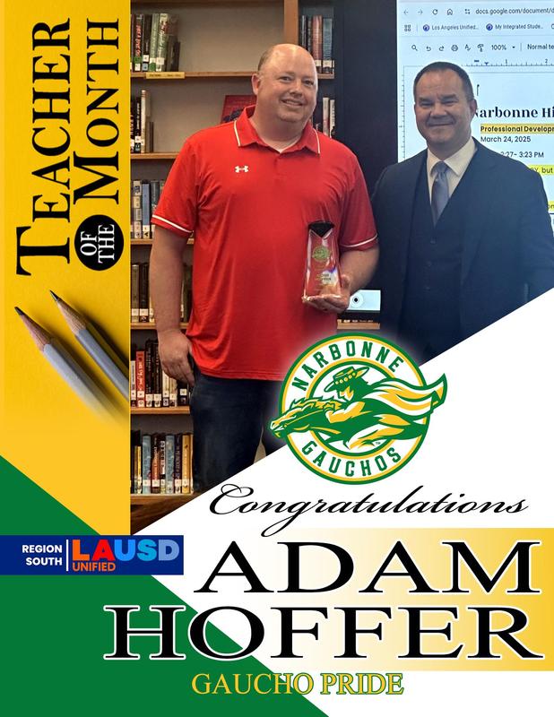 Gaucho Teacher of the Month - March 2026