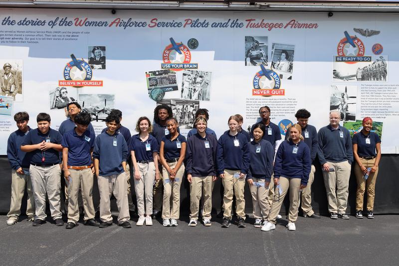 Smyrna West students at Smyrna Airport.