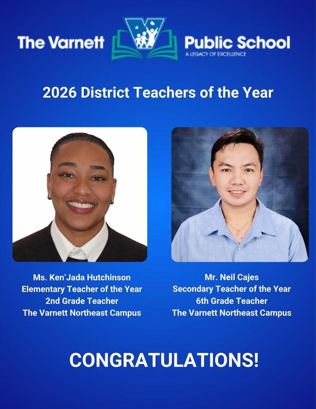 Introducing our 2025 - 2026 District Teachers of the Year Featured Photo