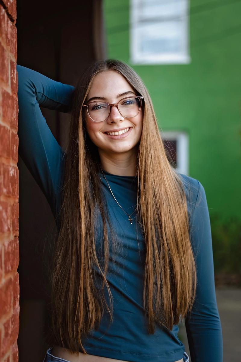 Student of the month is shown