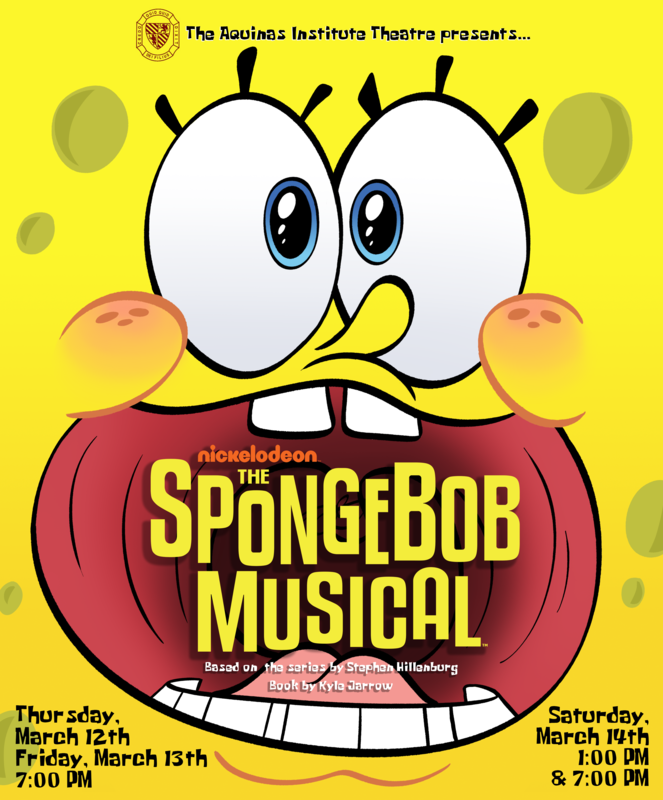 The Aquinas Institute Theatre Presents The SpongeBob Musical Featured Photo