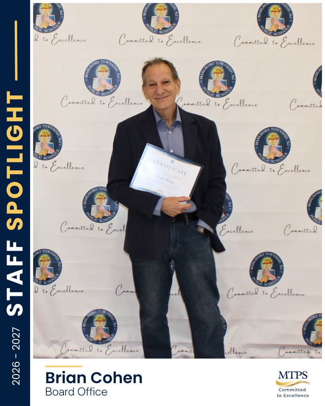 Brian Cohen - Staff Spotlight Recognition