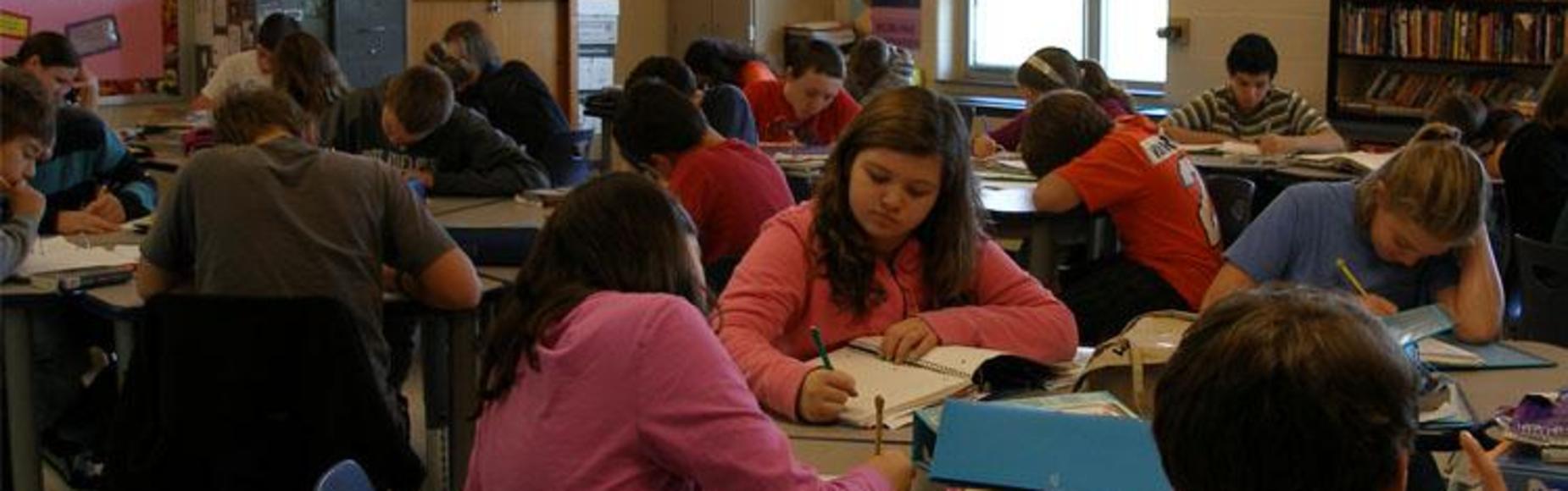 Students working picture