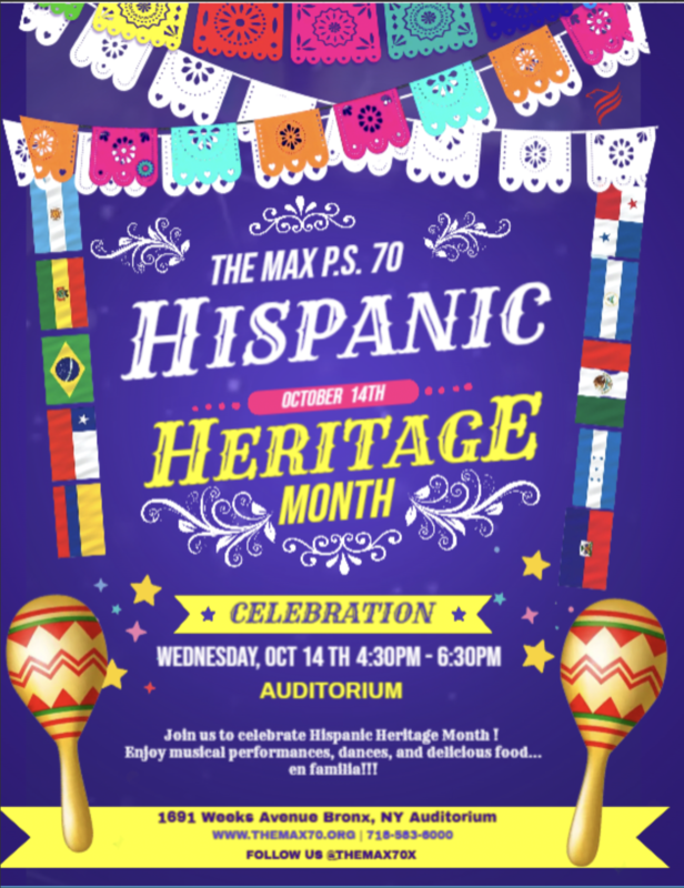Flyer fo Hispanic Heritage Month