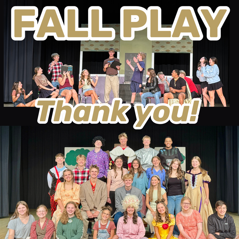 Fall Play Thank You