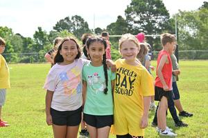 Field day kids having fun.