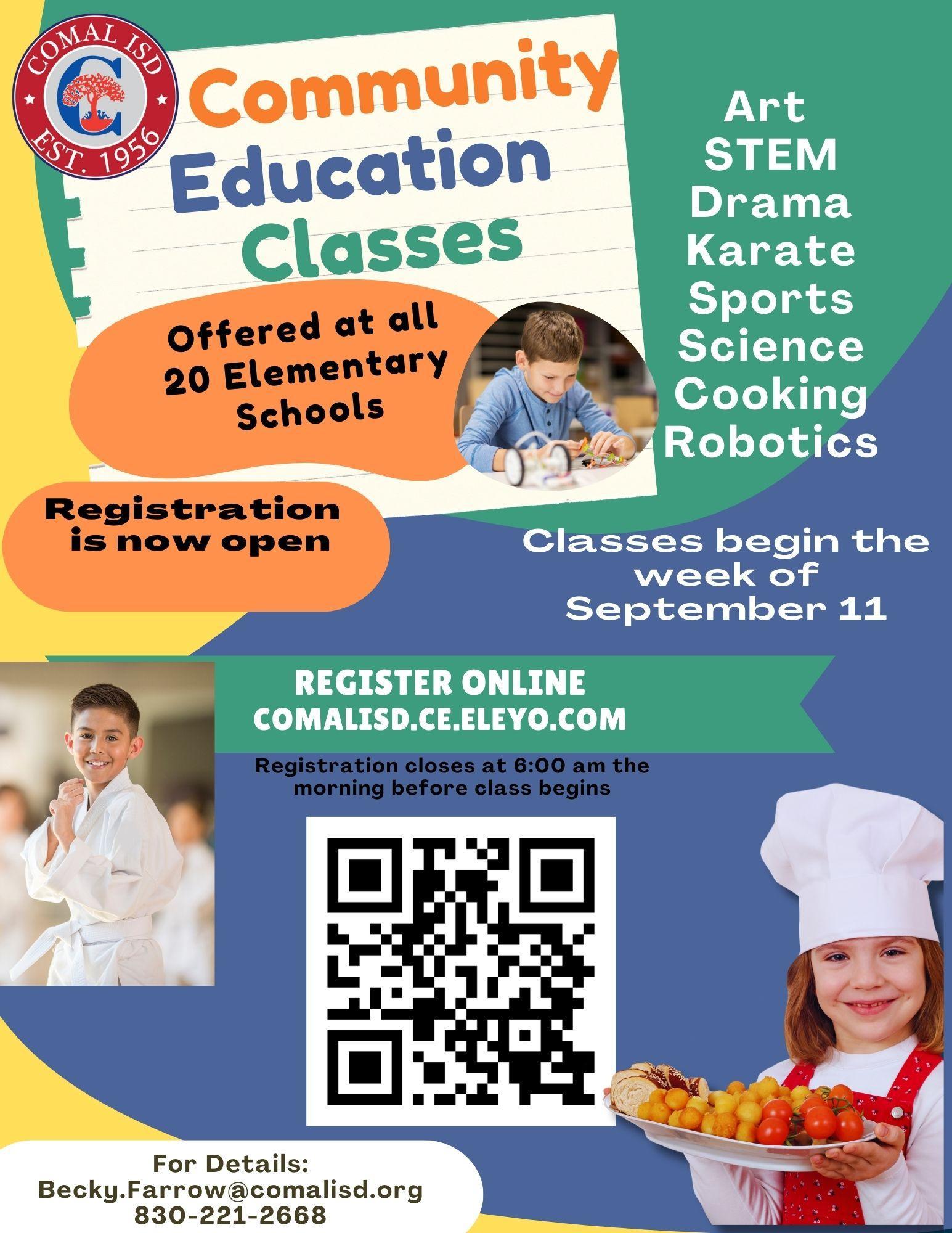 Community Education Departments Comal Independent School District