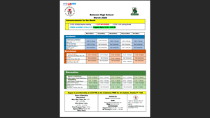 March Schedule