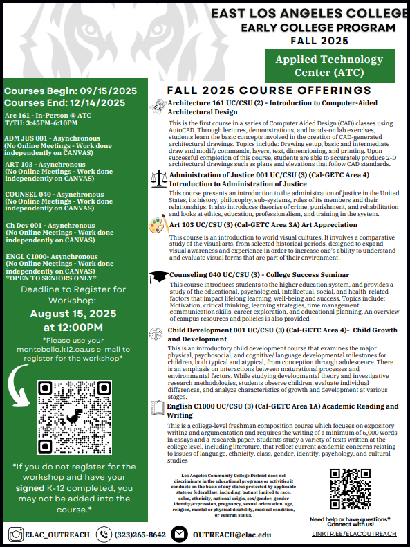 dual enrollment flyer