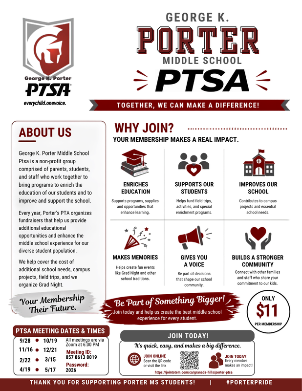 PTSA Meetings