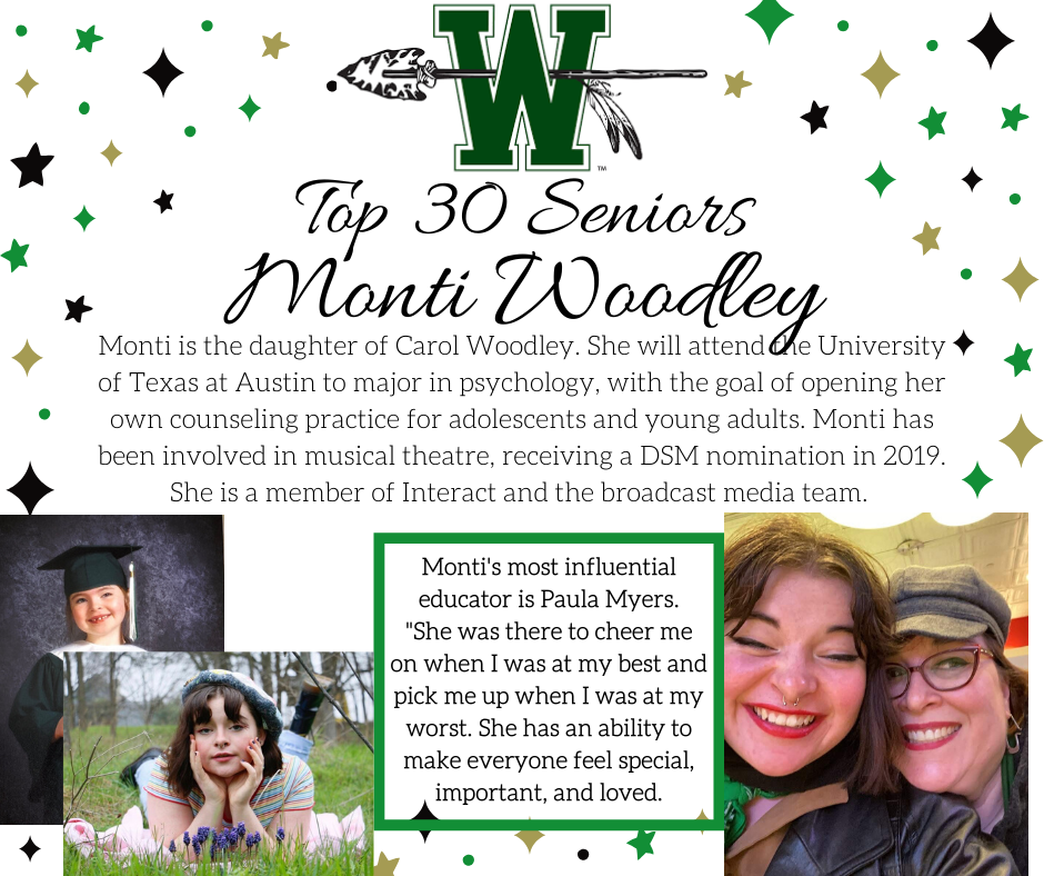 graphic of monti woodley