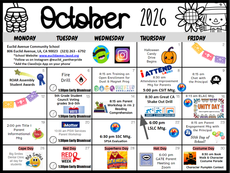 October Calendar