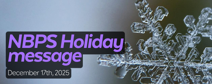 NBPS Holiday message banner