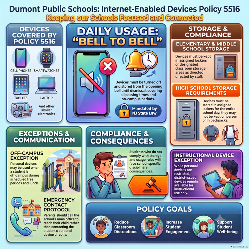 Infographic of the elements of the Policy 5516