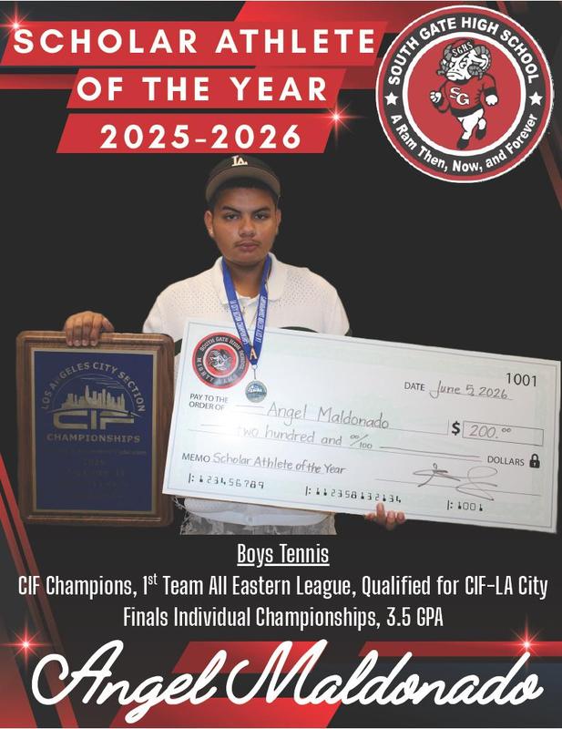 Male Scholar Athlete of the Year Angel Maldonado