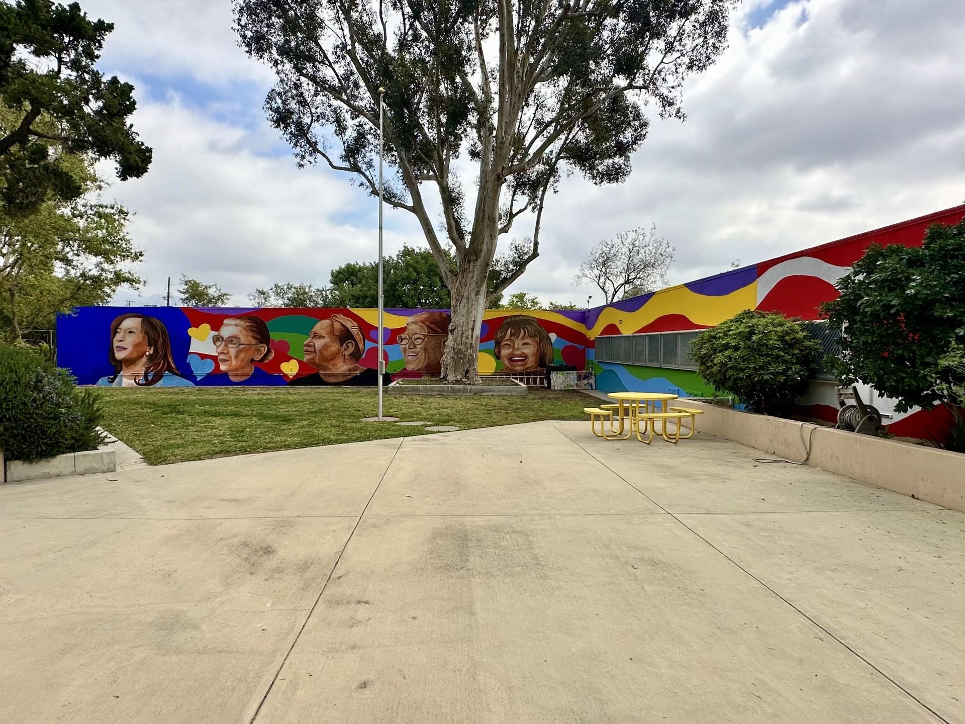 courtyard mural