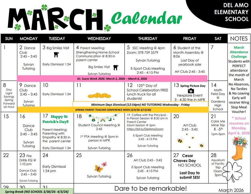 March Calendar
