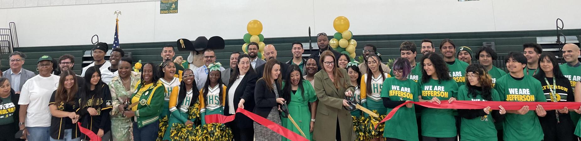 Jefferson HS Ribbon Cutting - Gym