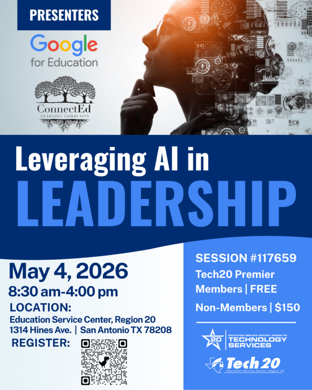 Leveraging AI in Leadership, May 4, Session #117659, Register now!