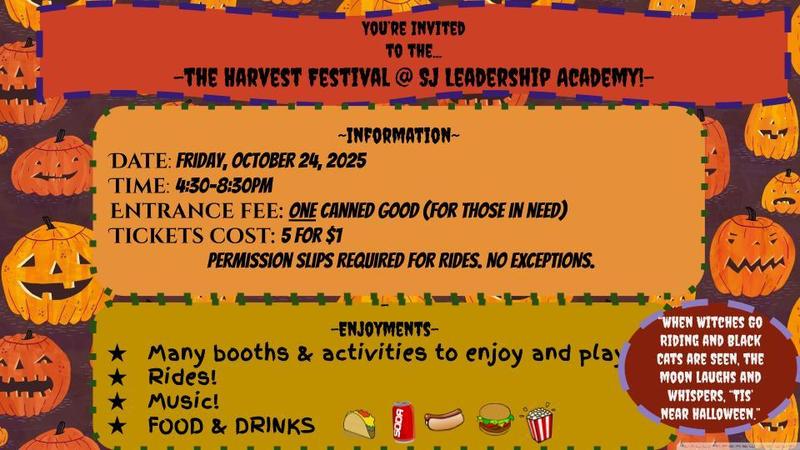 Harvest Festival Flyer 2025