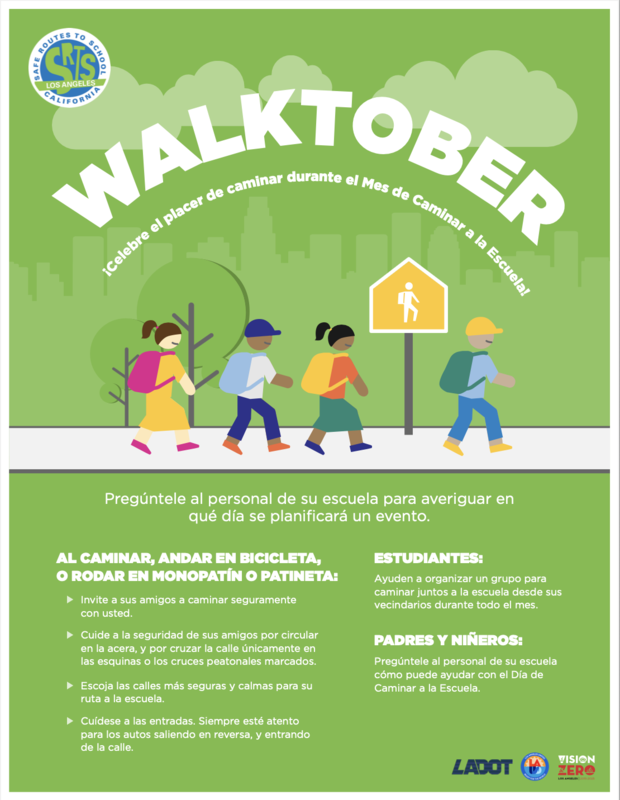 Walktober Flyer Spanish